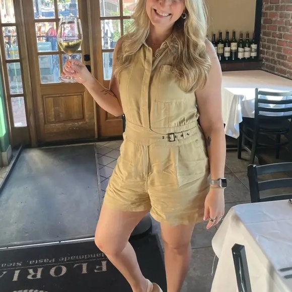 Jason‎ Wu X RTR Tan Belted Romper Size 2 - Picture 1 of 15